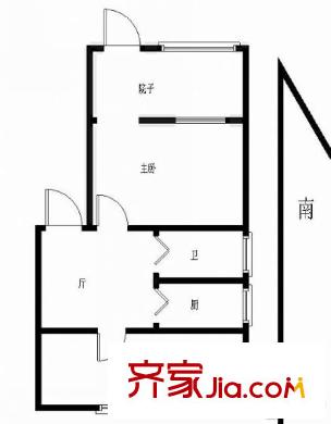 莫愁新寓荷花里戶型圖戶型圖 2室 2室1廳1衛(wèi)1廚