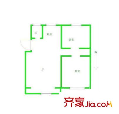 萊茵小鎮(zhèn)戶(hù)型圖戶(hù)型圖 2室  2室1廳1衛(wèi)1廚
