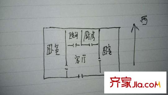 老虎橋住宅戶型圖戶型圖 2室 2室1廳1衛(wèi)1廚