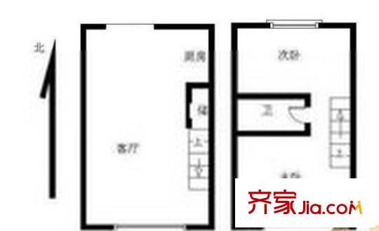 天啟花園戶型圖戶型圖 2室 2室1衛(wèi)1廚
