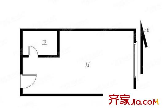 嘉業(yè)國際城戶型圖戶型圖 1室 1室1廳1衛(wèi)1廚