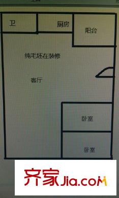 嘉業(yè)國際城戶型圖戶型圖 2室 1室1廳1衛(wèi)1廚