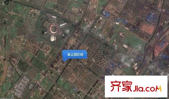 嘉業(yè)國(guó)際城交通圖衛(wèi)星定位圖