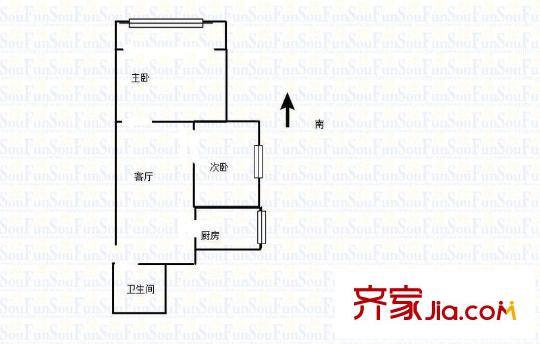 水西門(mén)大街小區(qū)戶型圖戶型圖 2室 2室1廳1衛(wèi)1廚