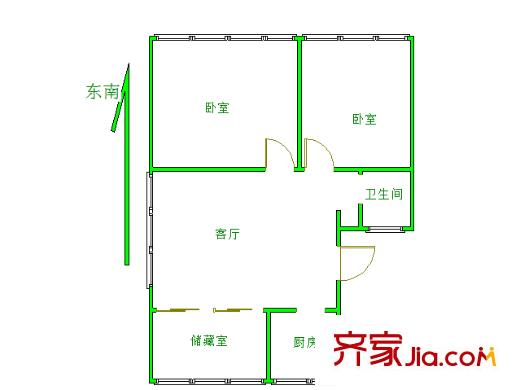 水西門(mén)大街小區(qū)戶型圖戶型圖 3室 3室1廳1衛(wèi)1廚