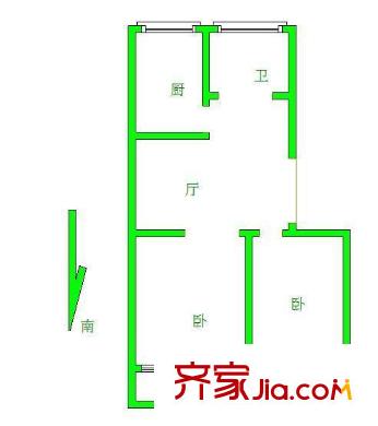 水西門大街小區(qū)戶型圖戶型圖2室 2室1廳1衛(wèi)1廚