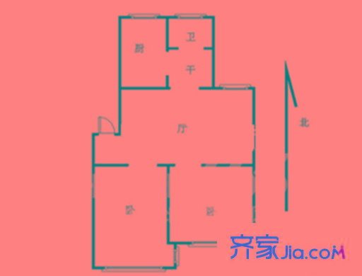南苑曄園戶型圖戶型圖 2室 2室1廳1衛(wèi)
