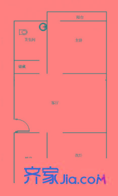 蘆席營小區(qū)戶型圖戶型圖 2室  2室1廳1衛(wèi)1廚