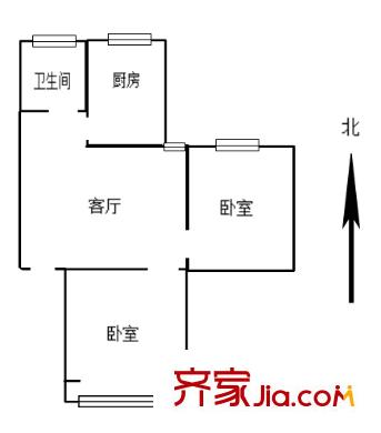 華隆新寓戶型圖戶型圖2室 2室2廳1衛(wèi)1廚