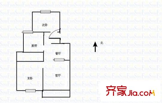 港龍園小區(qū)戶型圖戶型圖 2室 2室2廳1衛(wèi)1廚