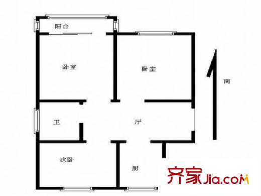 漢口路小區(qū)戶型圖戶型圖 3室 3室1廳1衛(wèi)1廚