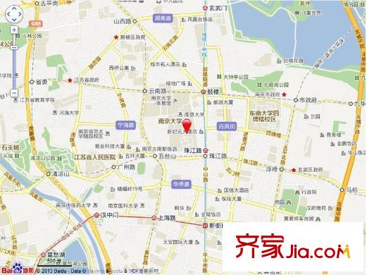 漢口路小區(qū)交通圖