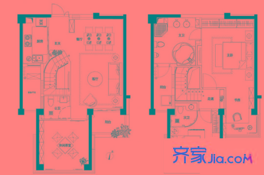 美麗新世界戶型圖戶型圖6室 6室2廳3衛(wèi)
