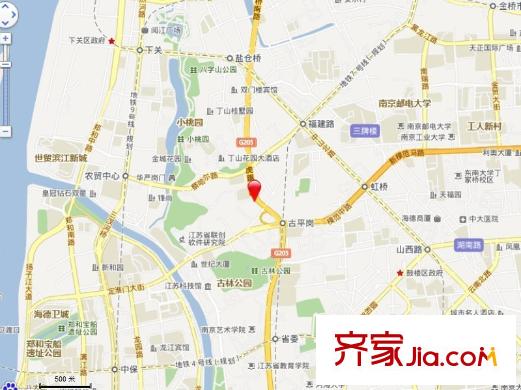 虎踞北路交通圖