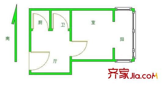 居安里住宅戶型圖戶型圖 1室 1室1廳1衛(wèi)1廚