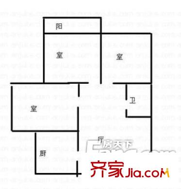 居安里住宅戶(hù)型圖戶(hù)型圖 3室 3室1廳1衛(wèi)1廚