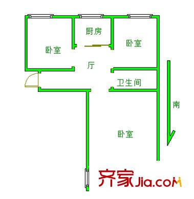 居安里住宅戶型圖戶型圖 3室 3室1廳1衛(wèi)