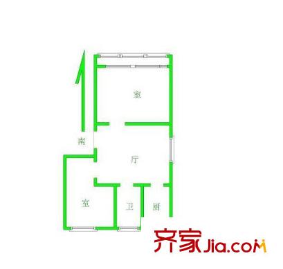 尖角營小區(qū)戶型圖戶型圖 2室 2室1廳1衛(wèi)1廚