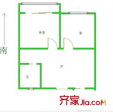 高云嶺住宅戶型圖戶型圖2室 2室1廳1衛(wèi)