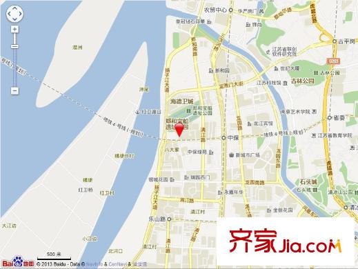 銀城寶船聽(tīng)濤交通圖