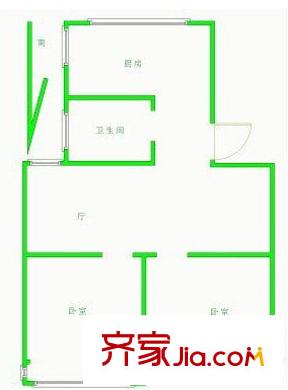 新門(mén)口小區(qū)戶(hù)型圖戶(hù)型圖 2室 2室1廳1衛(wèi)1廚