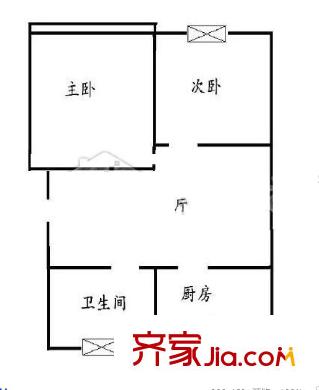 莫愁新村戶型圖戶型圖2室 2室1廳1衛(wèi)1廚