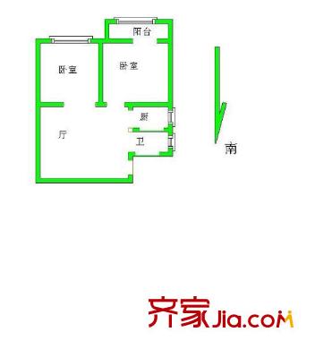 百子亭戶型圖戶型圖2室 2室1廳1衛(wèi)1廚