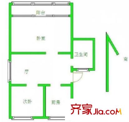 繡花巷小區(qū)戶型圖戶型圖2室 2室1廳1衛(wèi)