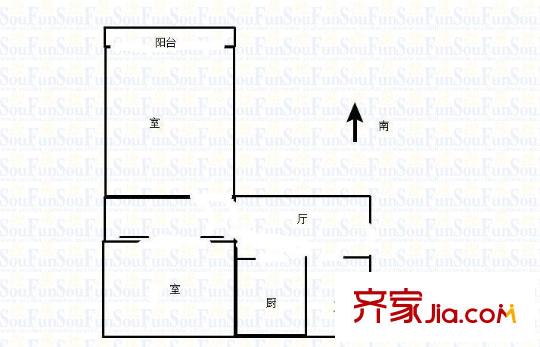 繡花巷小區(qū)戶型圖戶型圖2室 2室1廳1衛(wèi)1廚