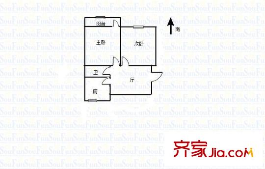 繡花巷小區(qū)戶型圖戶型圖 2室 2室1廳1衛(wèi)1廚