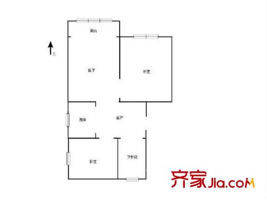 繡花巷小區(qū)戶型圖戶型圖 3室 3室1廳1衛(wèi)