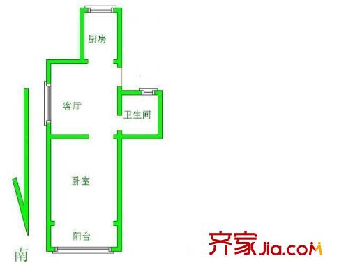 邁苑小區(qū)戶型圖戶型圖 2室 2室1廳1衛(wèi)1廚
