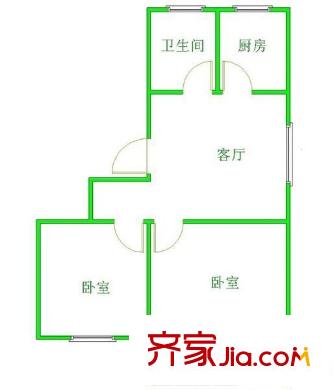 邁苑小區(qū)戶型圖戶型圖  2室 2室1廳1衛(wèi)1廚