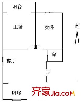 邁苑小區(qū)戶型圖戶型圖  2室 2室1廳1衛(wèi)1廚