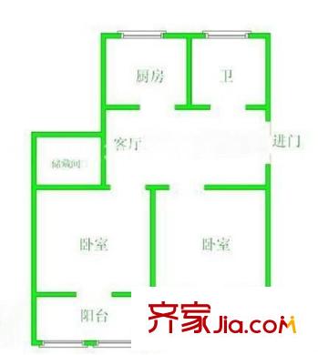 邁苑小區(qū)戶型圖戶型圖  2室 2室1廳1衛(wèi)1廚