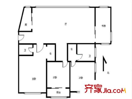 金盛曲水文華戶(hù)型圖戶(hù)型圖 4室 4室2廳2衛(wèi)1廚