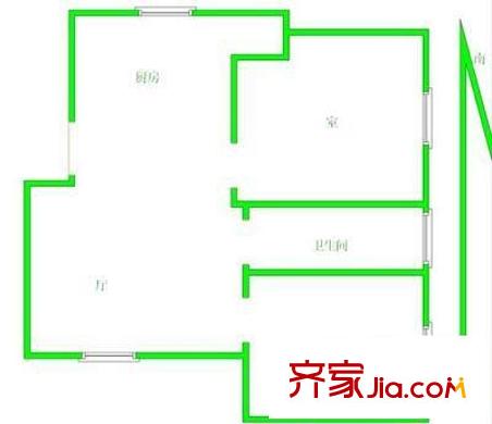 融康苑戶型圖戶型圖 2室 2室2廳1衛(wèi)1廚