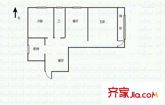 西一新村戶(hù)型圖戶(hù)型圖2室 2室2廳1衛(wèi)1廚