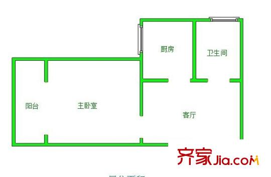 西一新村戶型圖戶型圖 1室 1室1廳1衛(wèi)1廚