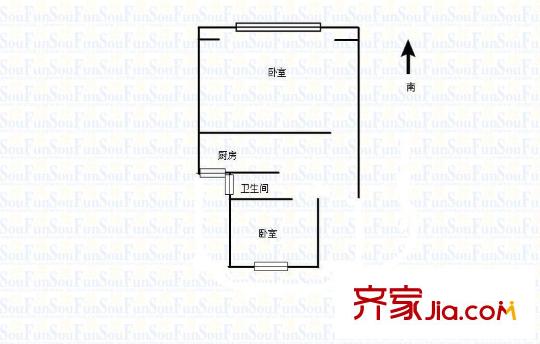 鳳凰西街小區(qū)戶型圖戶型圖 2室 2室1廳1衛(wèi)1廚