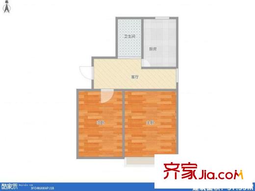 鳳凰西街小區(qū)戶型圖戶型圖 2室 2室1廳1衛(wèi)1廚