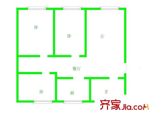 東渡新銳國(guó)際戶(hù)型圖戶(hù)型圖 3室 3室2廳1衛(wèi)1廚