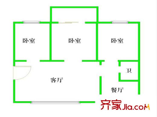 東渡新銳國(guó)際戶(hù)型圖戶(hù)型圖 3室 3室1廳1衛(wèi)1廚