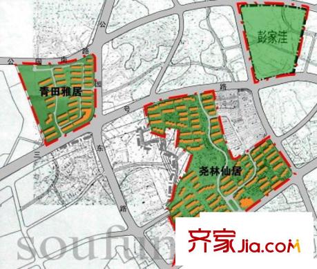 青田雅居交通圖