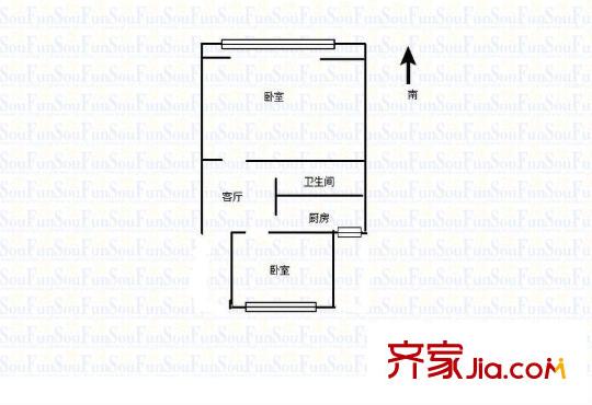 評事街小區(qū)戶型圖戶型圖 2室 2室1廳1衛(wèi)1廚