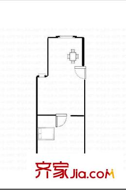 鶯虹苑戶型圖戶型圖 1室 1室1廳1衛(wèi)1廚