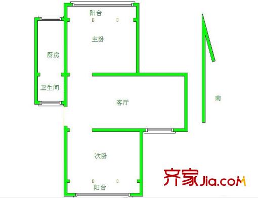 鶯虹苑戶型圖戶型圖2室 2室1廳1衛(wèi)1廚