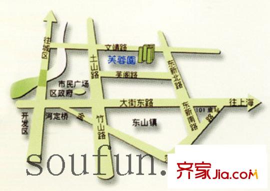 芙蓉園交通圖