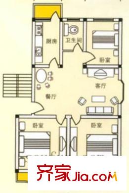 芙蓉園戶型圖戶型圖3室 3室2廳1衛(wèi)1廚