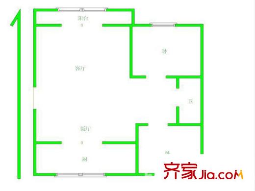 芙蓉園戶型圖戶型圖 2室 2室2廳1衛(wèi)1廚